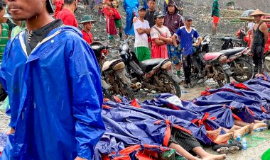 At least 113 killed as Myanmar jade mine collapse buries workers