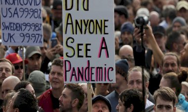 Thousands protest Covid-19 restrictions in central London