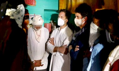 UP CM Yogi Adityanath recommends CBI probe, Priyanka, Rahul meet victim's family