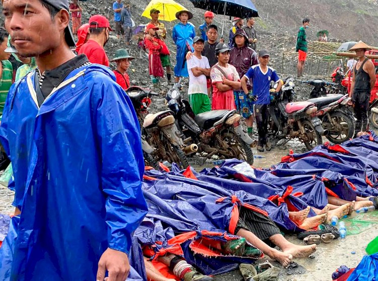 At least 113 killed as Myanmar jade mine collapse buries workers